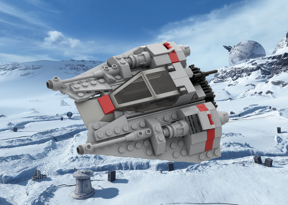 Lego T-47 Snowspeeder - Minifig Scale - Gray Version