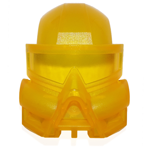 Lego Large Figure Mask Kaukau / Trans-Neon Yellow