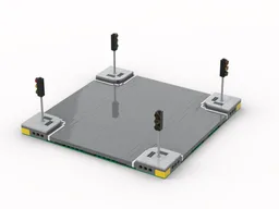 4 way mils road plate intersection