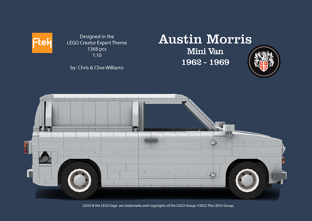 Lego Austin Morris Mini Van 1962 to 1969