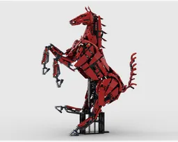 Horse Statue Display Stand – Prancing Pose Edition