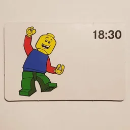Activity Card, Time-Teaching 24-Hour Clock 18:30 / [No Color/Any Color]