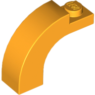 Lego Brick Arch 1 x 3 x 2 Curved Top / Bright Light Orange