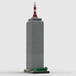 Prudential Tower at 1/650th Scale