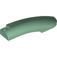 Brick Round, Curved 10 x 2 x 2 with Rounded End Right / Sand Green