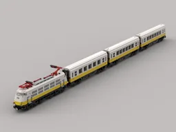 Lufthansa Airport Express train with the 103 series and three matching wagons