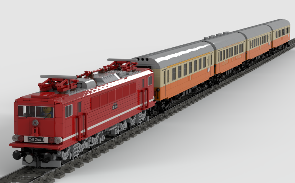Lego MOCPACK > Electric Locomotive BR250 + City Express (Städte-Express)