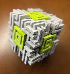 Celtic Art Deco Cube,