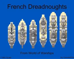 1:560 Scale French Dreadnoughts