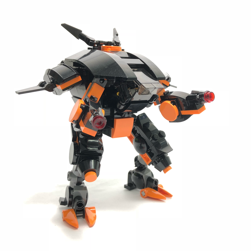 Lego D.Va Mech Onxy Flame Skin - Custom Design