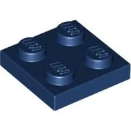 Plate 2 x 2 / Dark Blue