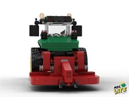 John Deere with rear mower