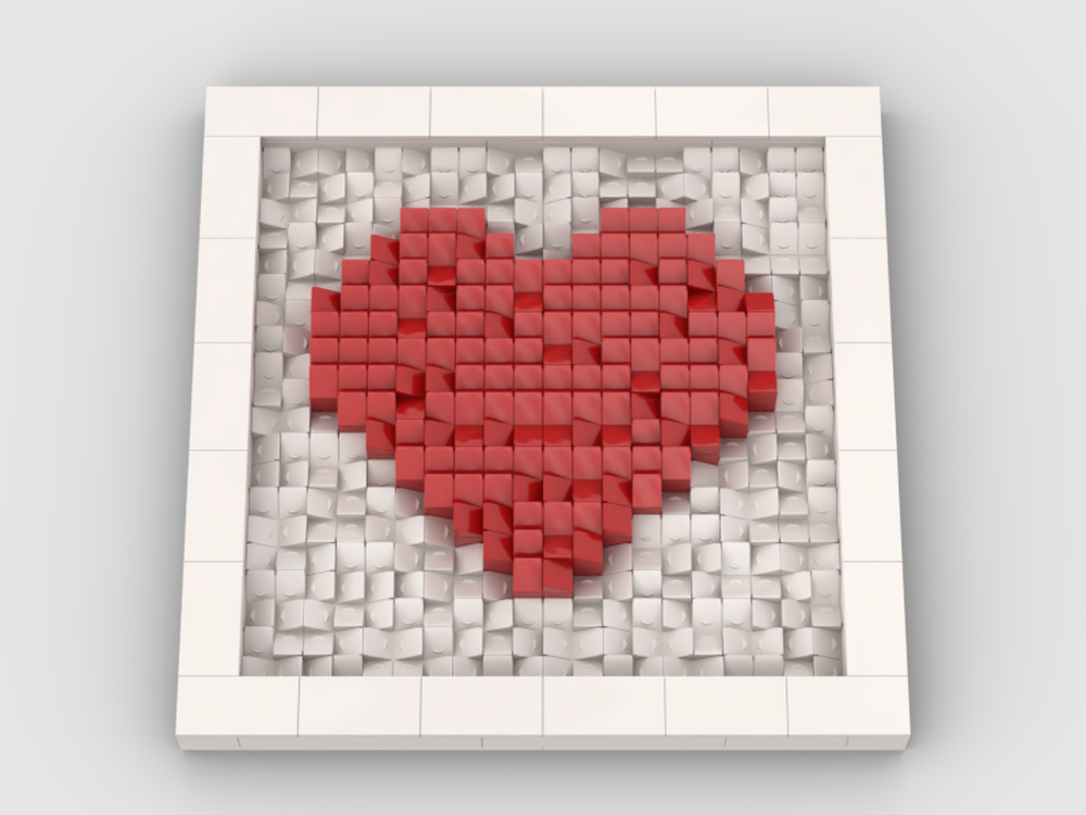 Lego Love Heart Art