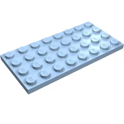 Plate 4 x 8 / Bright Light Blue