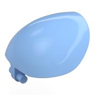 Lego Large Figure Shoulder Cover, Armor, Round, Smooth with Bar / Bright Light Blue