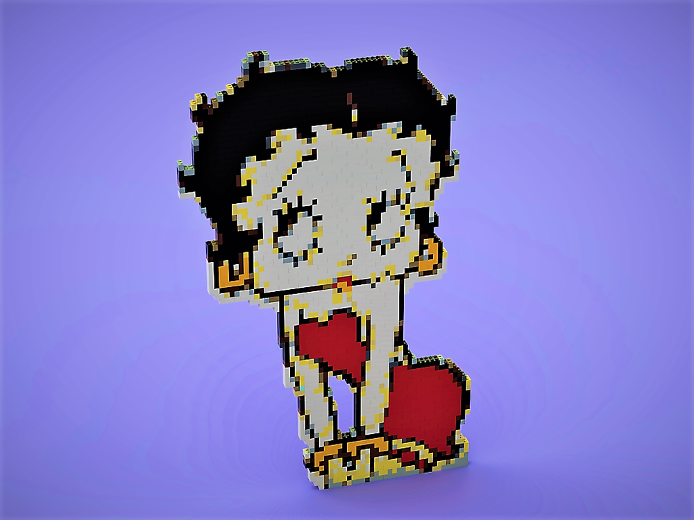 Lego Betty Boop Pixelart
