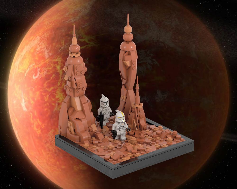 Lego Lost on Geonosis - Diorama