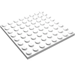 Plate 8 x 8 / White
