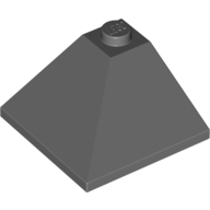 Lego Brick Sloped 33° 3 x 3 Double Convex / Dark Bluish Gray