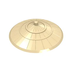 Hat, Conical Asian Style / Tan