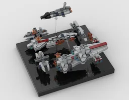 Battle of Coruscant Diorama
