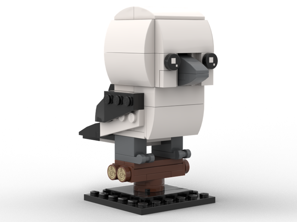Lego Snow Bunting (Breeding Male): Birdheadz