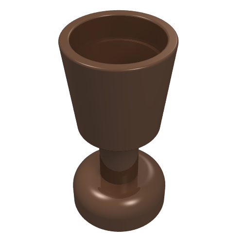 Lego Equipment Goblet / Glass / Brown