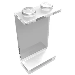 Panel 1 x 2 x 3 - Solid Studs / Trans-Clear