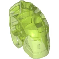 Large Figure Head Connector Block (Glatorian) / Trans-Bright Green