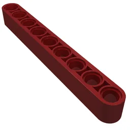 Technic Beam 1 x 9 Thick / Dark Red