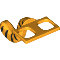 Lego Minifig Hipwear Cat Tail Costume with Black Stripes Print (Tiger)