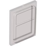 Lego Glass for Train Door Lip On All Sides / Trans-Brown