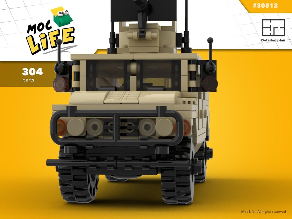 Lego Hummer H1 desert army