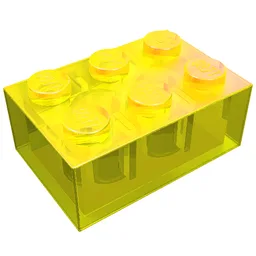Brick 2 x 3 / Trans-Yellow
