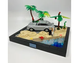 Beachy Diorama Display