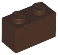 Brick 1 x 2 / Dark Brown