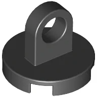 Tile Special Round 2 x 2 - Thin Lifting Ring / Black