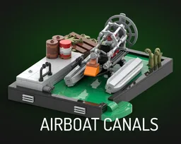 Half-Life 2 Airboat in canals | Diorama