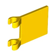 Flag 2 x 2 Square [Thin Clips] / Yellow
