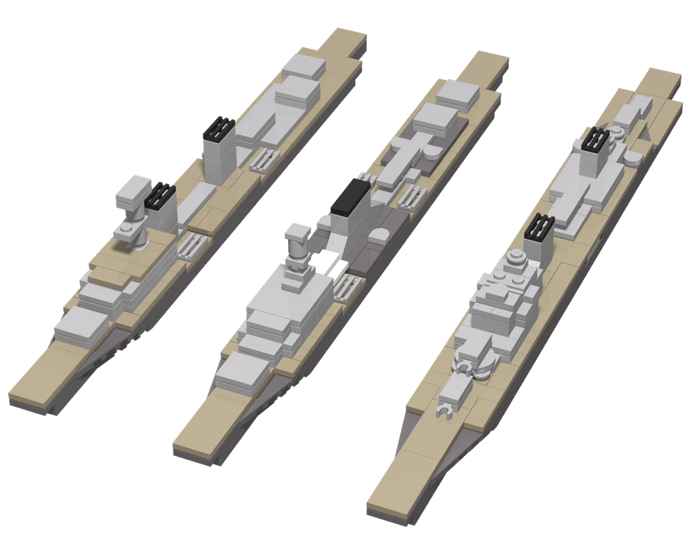 Lego 1:560 scale german light cruisers