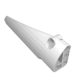 Technic Panel Fairing #6 Long Smooth, Side B / White