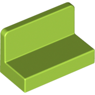 Lego Panel 1 x 2 x 1 [Rounded Corners] / Lime