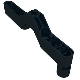 Technic Beam 1 x 9 Offset Crossover / Black