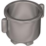 Lego Duplo Kettle with Closed Handles 2 x 2 x 1.5 / Flat Silver