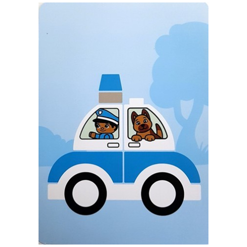 Lego Activity Card 2 - Police Car / [No Color/Any Color]