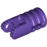 Lego Hinge Cylinder 1 x 2 Locking with 2 Click Fingers and Axle Hole, 9 Teeth / Dark Purple
