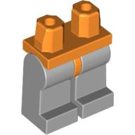 Lego Hips and Light Bluish Gray Legs / Orange