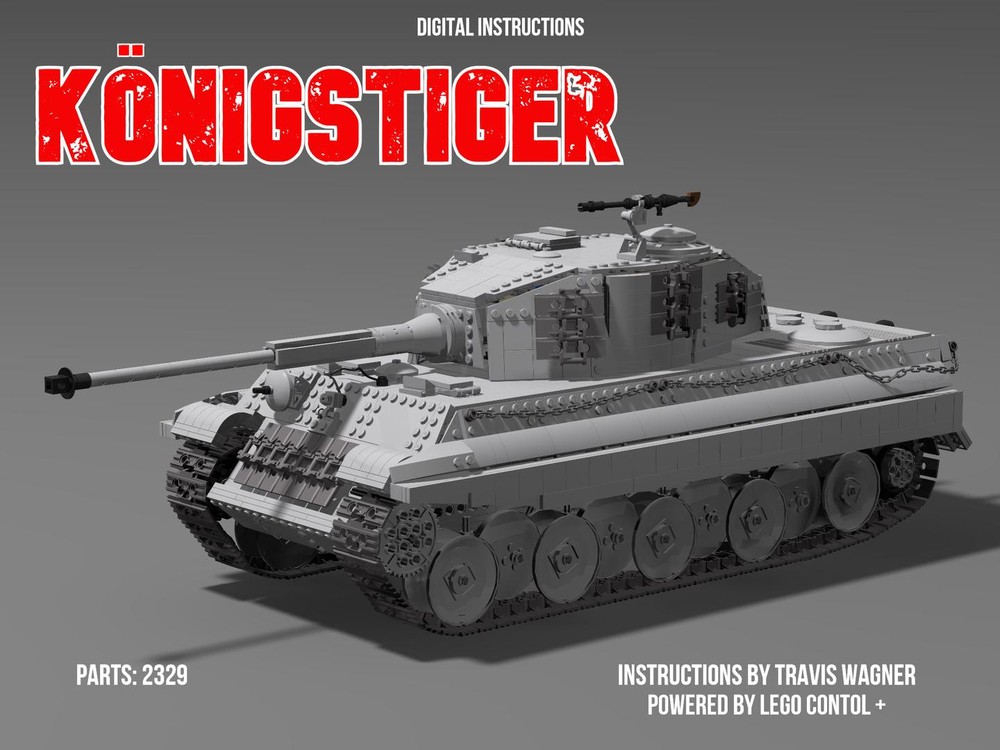 Lego 1/16 scale Remote Controlled King Tiger Tank