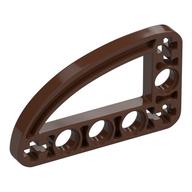 Lego Technic Beam 3 x 5 L-Shape with Quarter Ellipse Thin / Brown