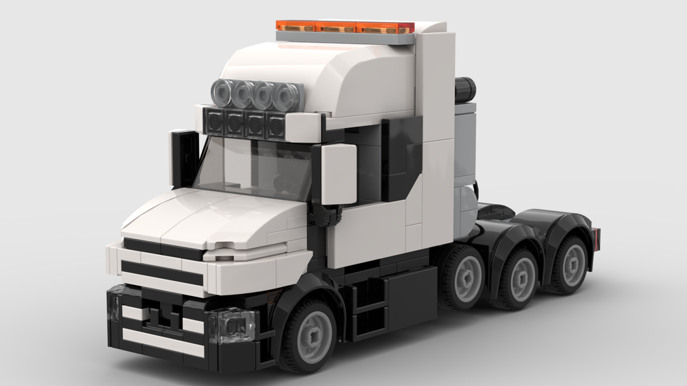 Lego 8x4 scania t-series tractor with liftable axle